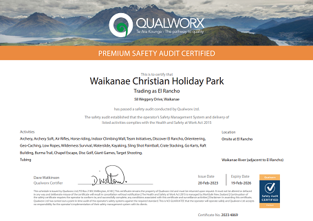 Outdoors Mark certificate 2023